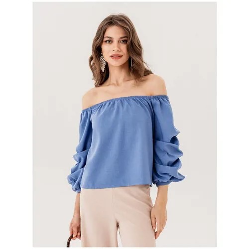 Блуза VIAVILLE, размер 42, синий