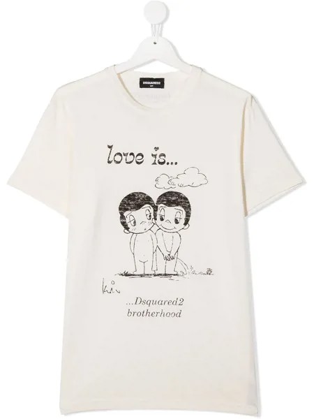 Dsquared2 Kids футболка с принтом Love Is...