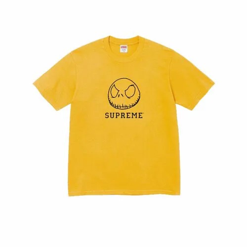 Футболка Supreme Skeleton Tee, размер L, горчичный