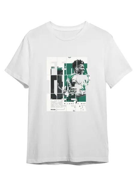 Футболка унисекс СувенирShop Баскетбол/NBA/Giannis 28 белая XL (50-52)