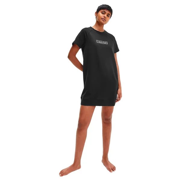Ночная рубашка Calvin Klein 000QS6800E Short Sleeve, черный