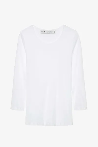 Рубашка Zara Supima Cotton - Limited Edition, белый