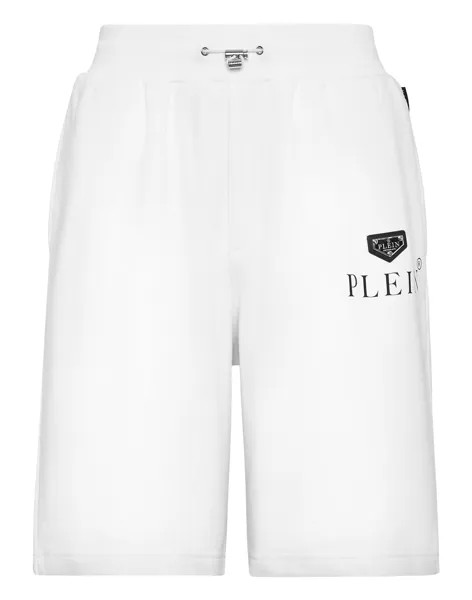 Спортивные шорты Iconic Plein Philipp Plein, белый
