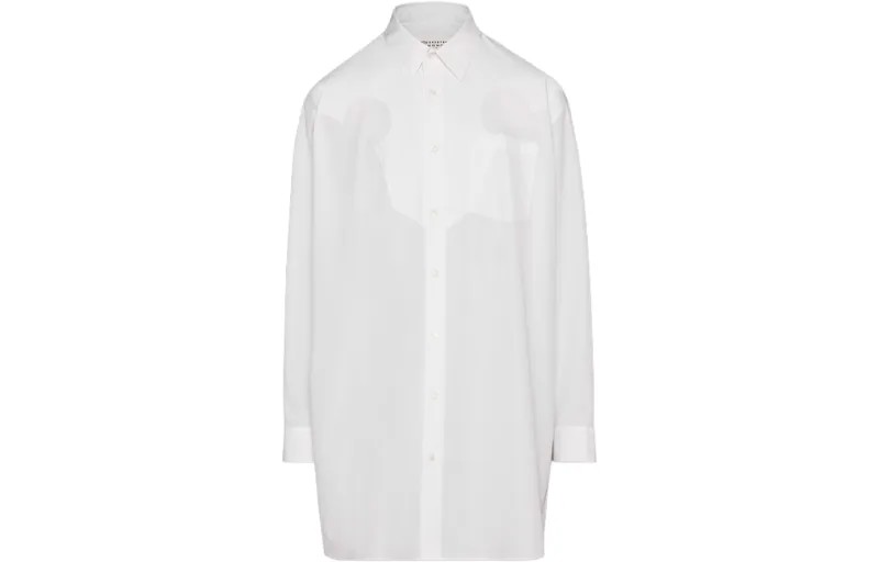 Платье с длинными рукавами женское зимнее белое Maison Margiela