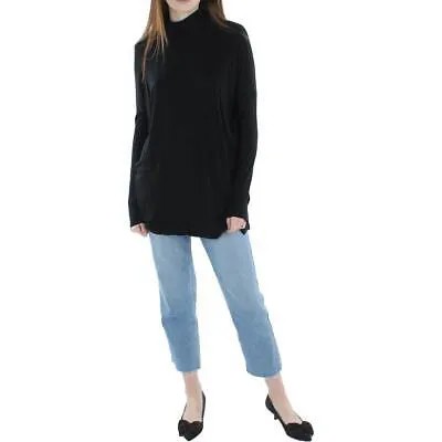 Женская черная легкая водолазка-туника Eileen Fisher, рубашка XS BHFO 0233