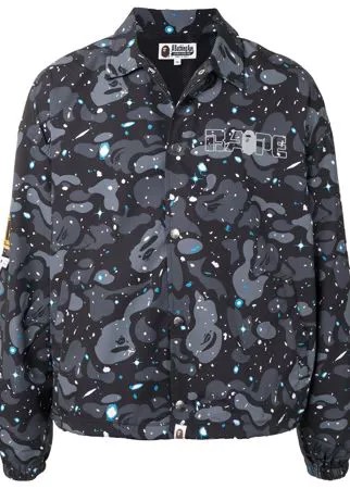 A BATHING APE® куртка-рубашка с принтом Space Camo