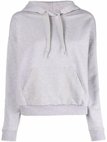 Moschino худи с полосками и логотипом