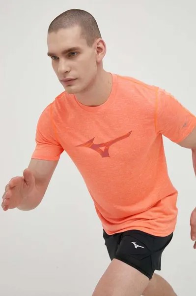 Беговая рубашка Core RB Mizuno, оранжевый