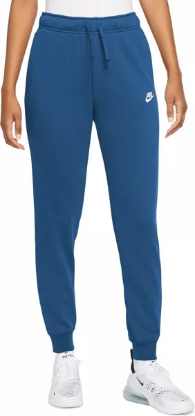 Женские флисовые джоггеры со средней посадкой Nike Sportswear Club, синий
