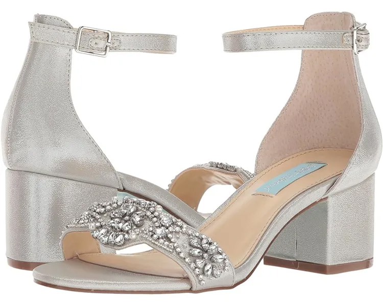 Туфли Blue by Betsey Johnson Mel, цвет Silver Satin 1