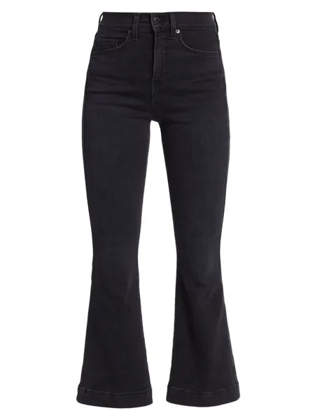 Эластичные расклешенные джинсы до щиколотки Carson с высокой посадкой Veronica Beard