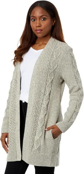 Свитер Signature Combed Cotton Cardigan L.L.Bean, цвет Frost Gray Marl