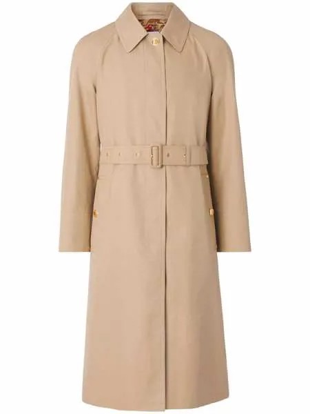 Burberry однобортный тренч с поясом