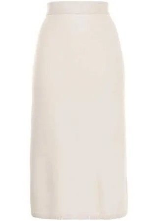 N.Peal кашемировая юбка с открытыми швами