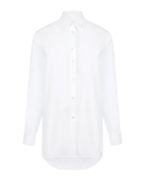 Белая рубашка свободного кроя MM6 Maison Margiela