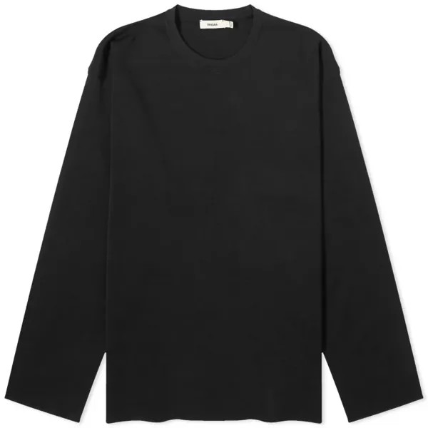 Свитшот Pangaia Regenerative Merino Knit Crew Neck, черный