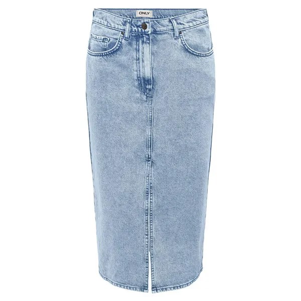 Юбка Only Bianca Midi Denim, синий