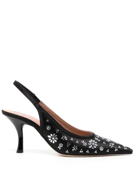 Malone Souliers x Туфли-лодочки Tabitha Simmons Cameron 70 мм с открытой пяткой, черный
