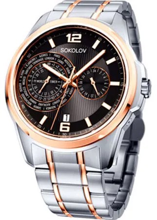 Fashion наручные  мужские часы Sokolov 340.76.00.000.06.02.3. Коллекция My World