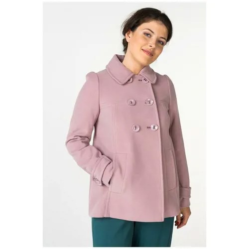 Пальто со складками на спине Stella Di Mare Dress 70332 Розовый 46