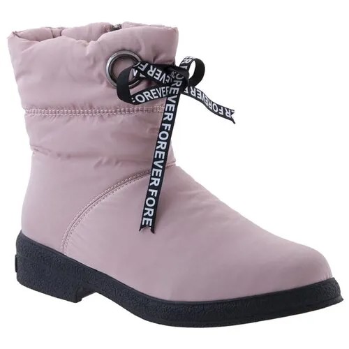 Полусапоги дутики  PM Shoes, зимние, полнота G, водонепроницаемые, размер 37 RU, розовый