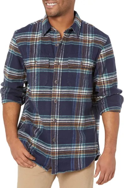 Рубашка Signature Chamois Print L.L.Bean, цвет Navy Plaid