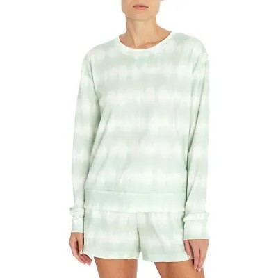 Женская свободная посадка пуловер с принтом Three Dots из френч терри с принтом тай-дай