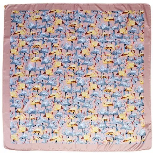 Шелковый платок Фламинго