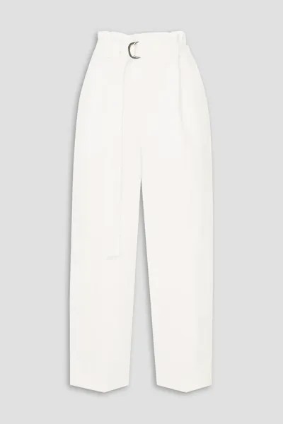 Льняные зауженные брюки с поясом Space For Giants Bassike, белый