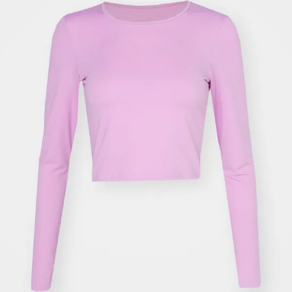 Лонгслив Casall Crop Long Sleeve, розовый