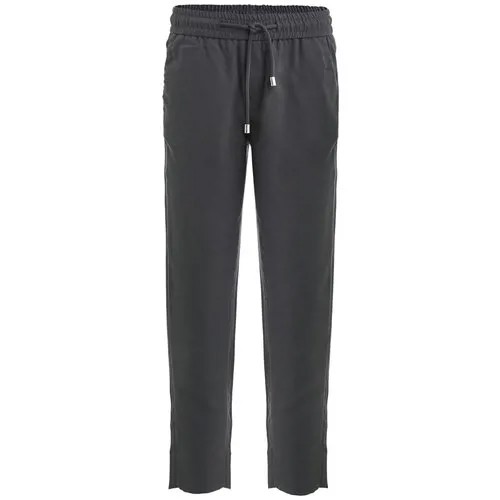 Серые брюки на резинке Gulliver, размер 122*60*54, цвет серый меланж