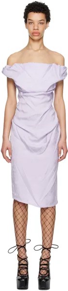 Пурпурное платье-миди с Джинни Vivienne Westwood