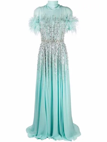 Jenny Packham вечернее платье Tess с кристаллами