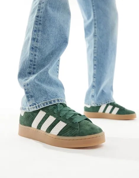 Adidas Originals – Campus 00 – Зелено-белая спортивная обувь