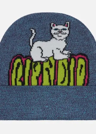 Шапка RIPNDIP Psychedelic Beanie, цвет синий