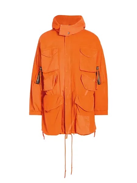 Карманное пальто-фиштейл-парка Greg Lauren, цвет orange
