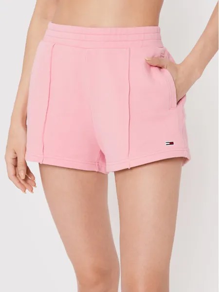 Спортивные шорты regular fit Tommy Jeans, розовый