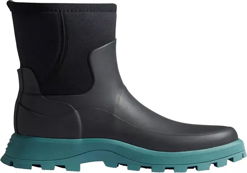 Hunter Boots Женские короткие непромокаемые сапоги City Explorer, черный/бирюзовый