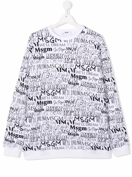 MSGM Kids толстовка с логотипом