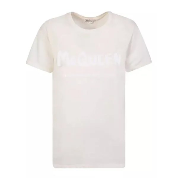 Футболка pink cotton t-shirt Alexander Mcqueen, мультиколор