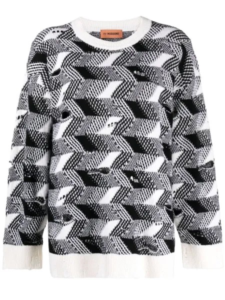 Missoni вязаный джемпер, белый