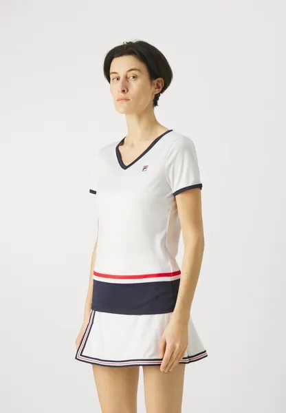 Спортивная футболка ELISABETH Fila, цвет white/navy