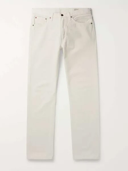 Узкие джинсы 1из денима ORSLOW, белый