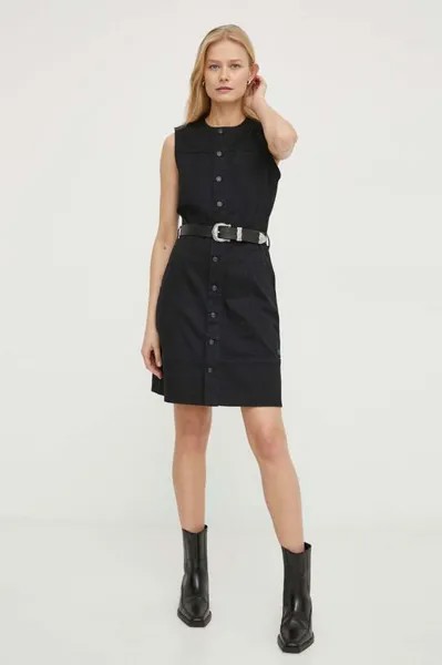 Джинсовое платье G-Star Raw, черный