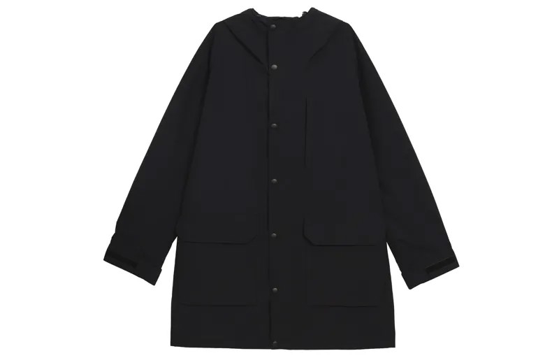 Пальто-тренч унисекс черное Uniqlo, черный