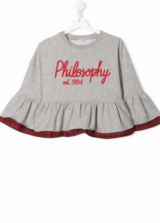 Philosophy Di Lorenzo Serafini Kids джемпер с вышитым логотипом