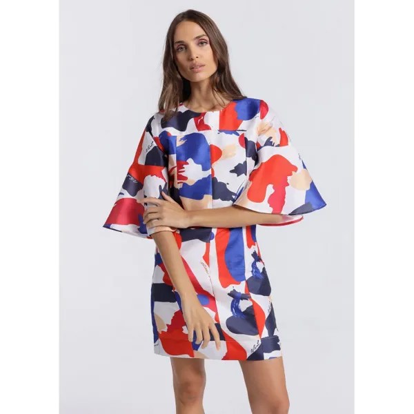 Короткое платье Victorio & Lucchino 134628-3558-716 Printed Short Sleeve, разноцветный