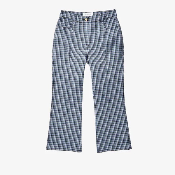 Джинсы Derek Lam 10 Crosby Cropped Flare Jean Trousers, цвет Blue Multi