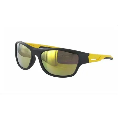 Солнцезащитные очки ESPRIT, спортивные, зеркальные, с защитой от УФ, желтый