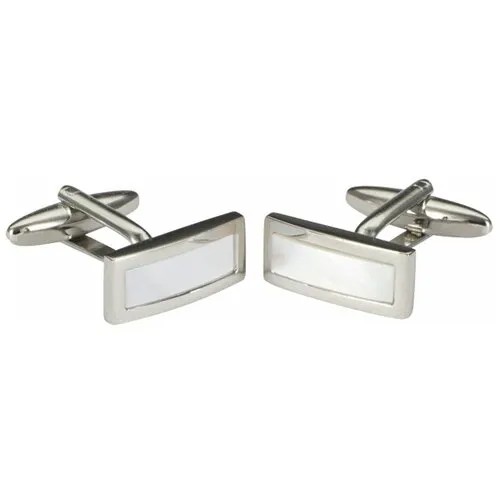 Запонки LINDENMANN Запонки LINDENMANN (ONE SIZE / Стальной/Перламутровый)